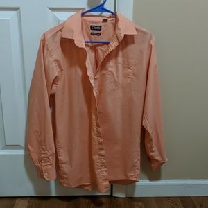🌷Chaps boys size 20 dress shirt orange/pink